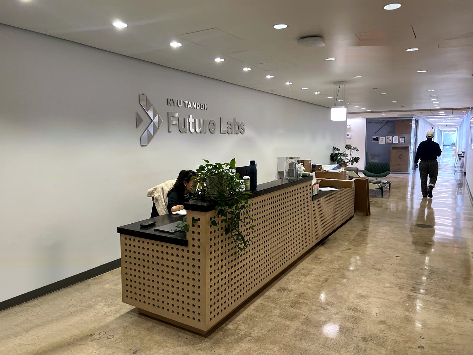 Recepció de NYU Tandon Future Labs, Brooklyn